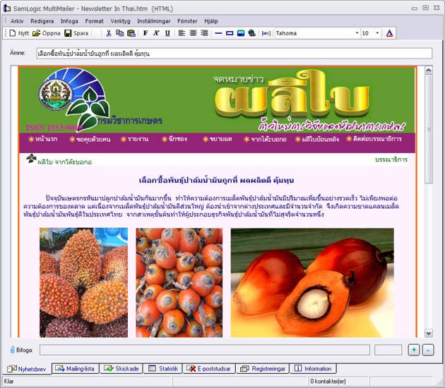 Nyhetsbrev på thailändska