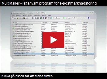 Klicka på bilden för att se en informationsfilm om MultiMailer (filmen visas i ett eget fönster)