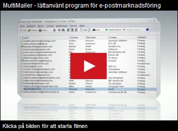 Klicka p bilden fr att starta filmen om MultiMailer (filmen visas i ett eget fnster).