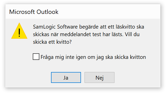 Outlook - Lskvitto