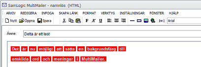 Bakgrundsfrg till text