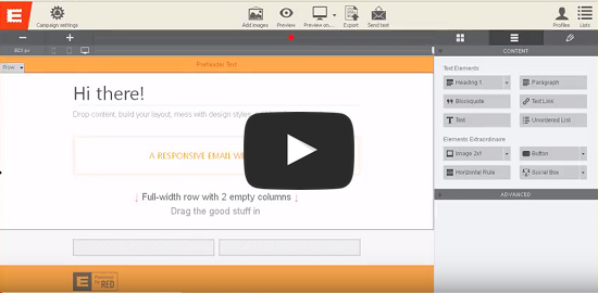 Introduktionsvideo för Responsive Email Designer