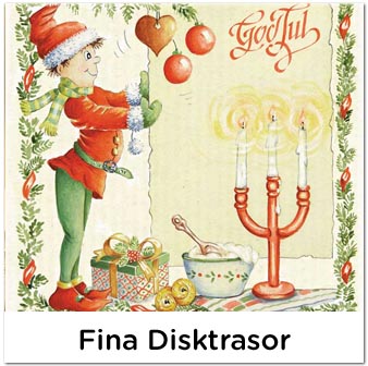 Disktrasor med julmotiv