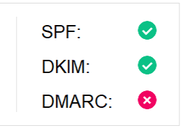 SPF, DKIM, DMARC