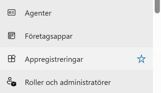 Appregistreringar