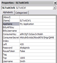 Fnstret 'Properties' i Visual Basics editor